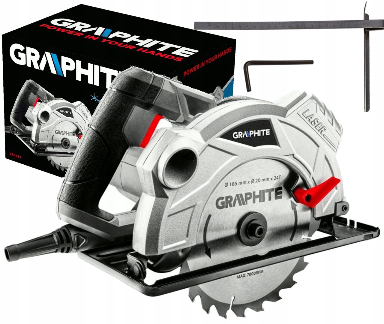

Graphite Pilarka Tarczowa 1500W 185x20mm 58G492