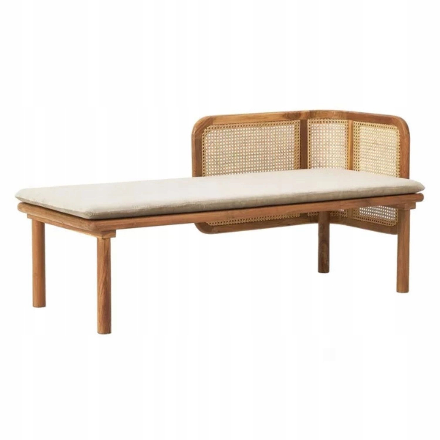 Lavička s vankúšom Bloomingville Felucca z teakového dreva