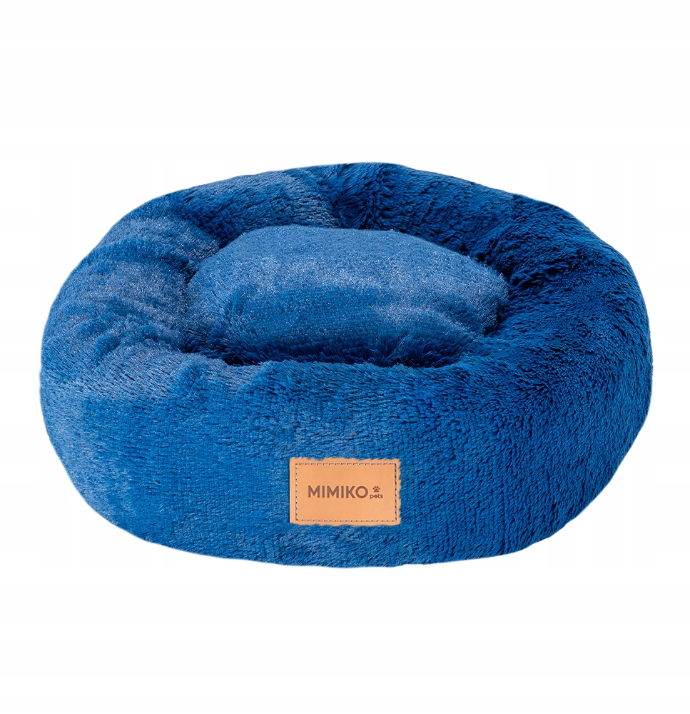 Mimiko Pets Pelíšek Shaggy kulaté M 45 cm chrpové