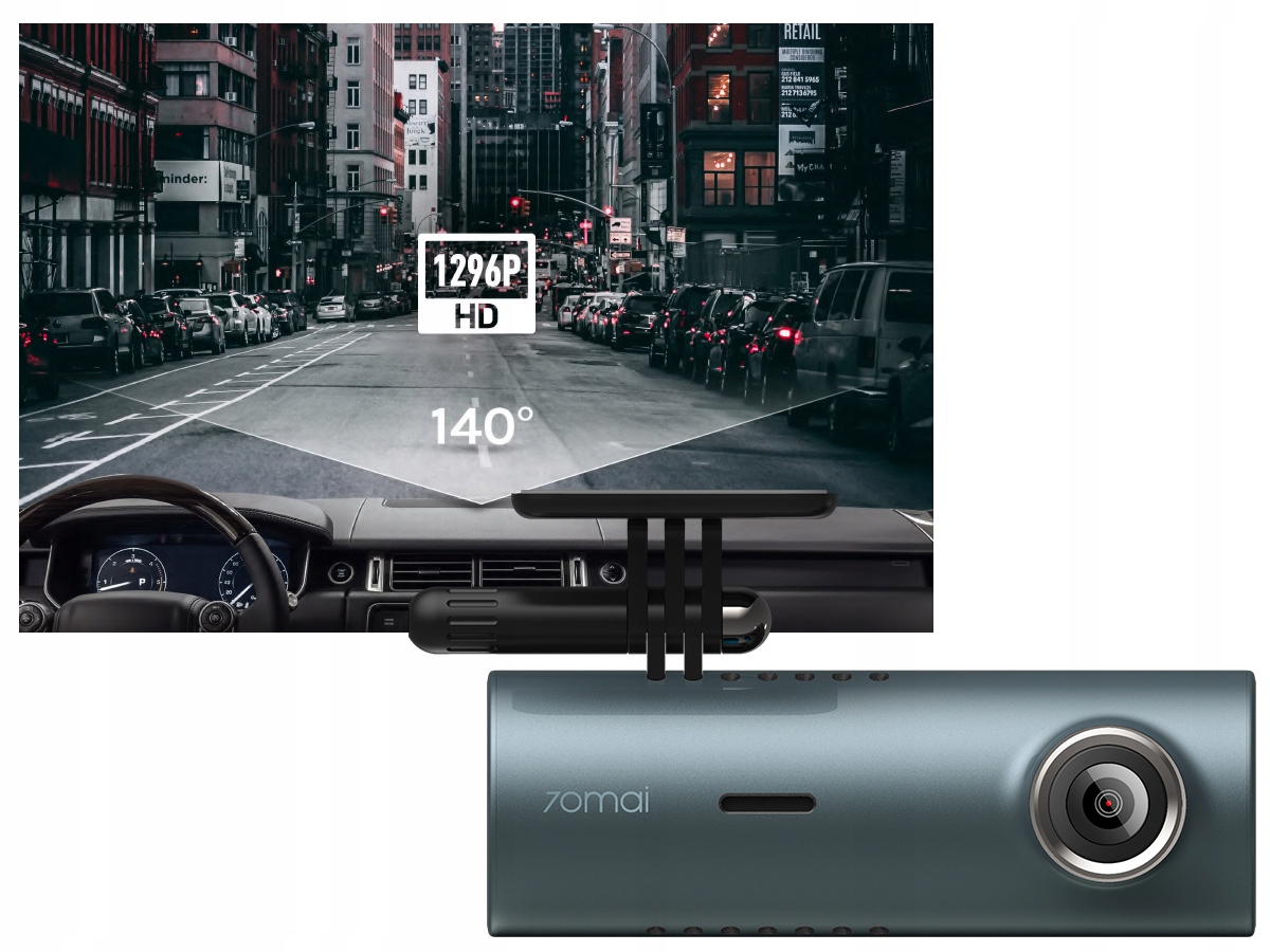 Wideorejestrator 70mai kamera M300 HARDWIRE KIT Viewing Angle 140