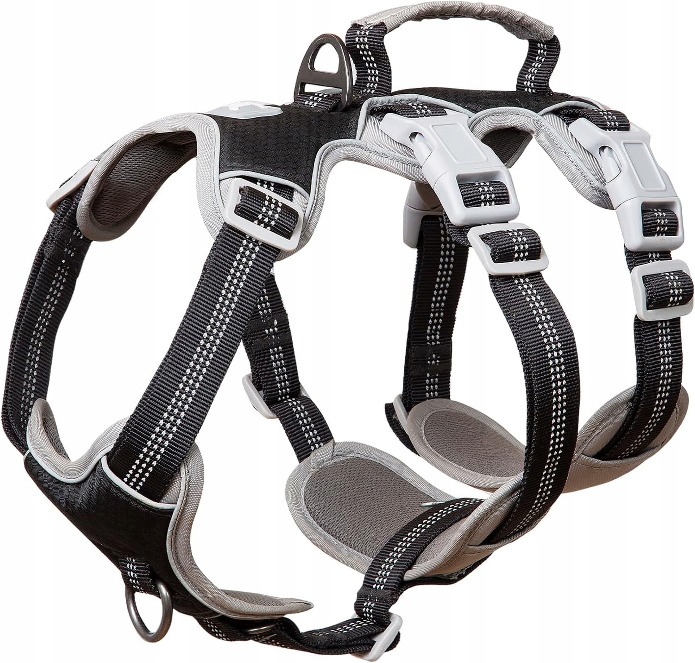 Levně Postroj pro psa Beztlaková reflexní vesta Voděodolná velikost M