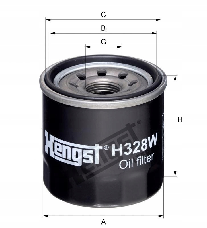 Filtr oleju Mazda HENGST JAKOŚĆ H328W OP595/1 EAN (GTIN) 4030776029352