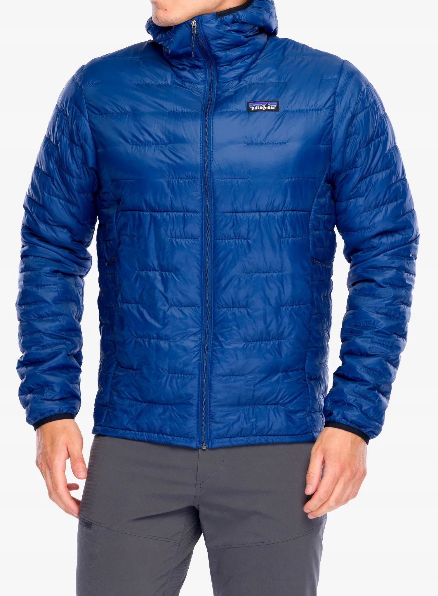 Zateplená bunda Patagonia Micro Puff Hoody clement blue L