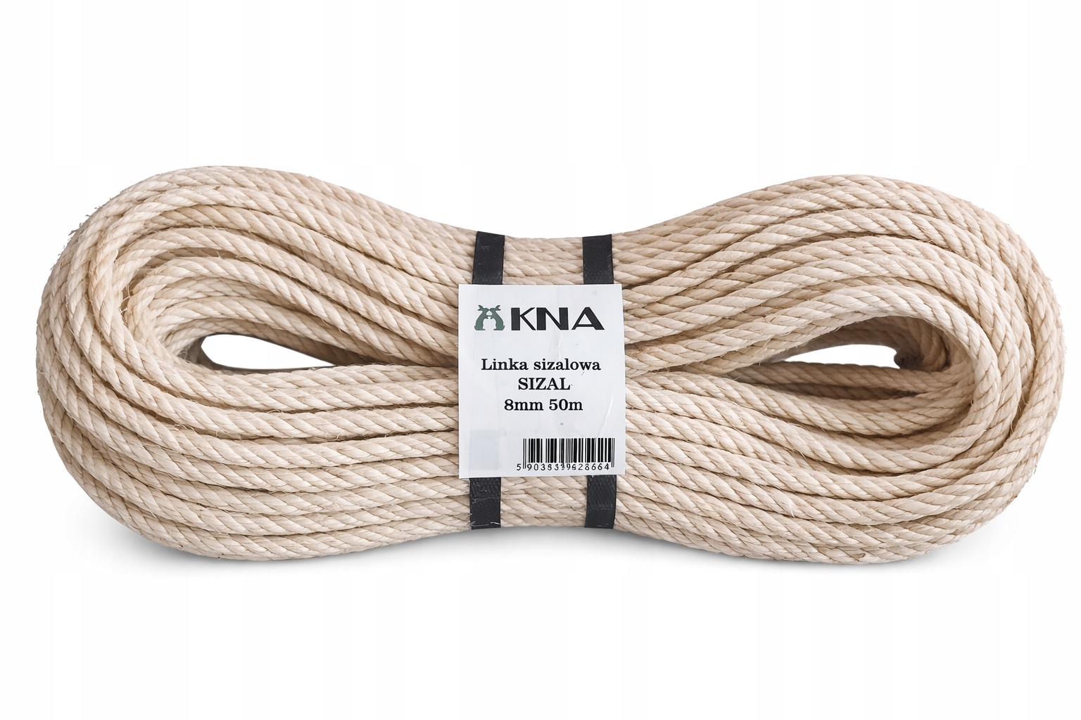Levně Sisalová šňůra Sisal fi8 50 m na škrabadlo, škrabací sloupek pro kočky
