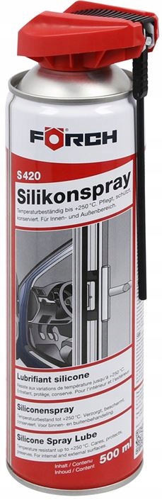 Forch S420 Silikon Spray Silikonowy W Sprayu 500ML Dysza Z Rurką