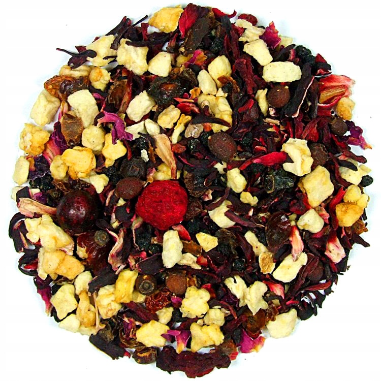 Ovocný čaj Vitamín černý bez Malina okvětní lístky růže 1 kg