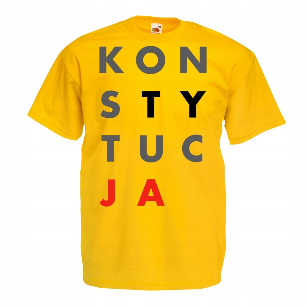 

koszulka konsTYtucJA demokracja duży nadruk A3 L
