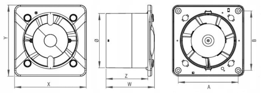 Wentylator łazienkowy Awenta wł sznur 125 biały EAN (GTIN) 5905033310216