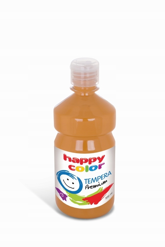 Farba tempera 500 ml Happy Color brązowa