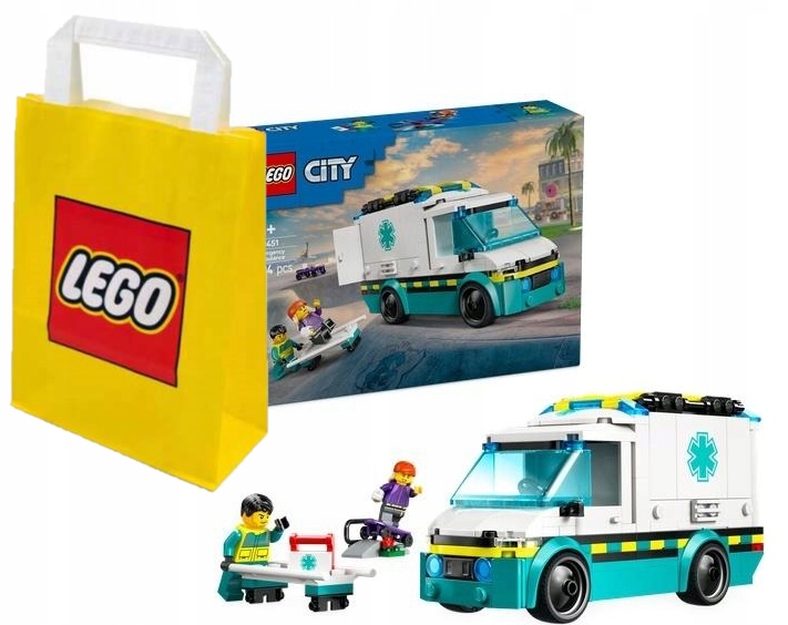 Lego City Karetka Pogotowia Torba Papierowa