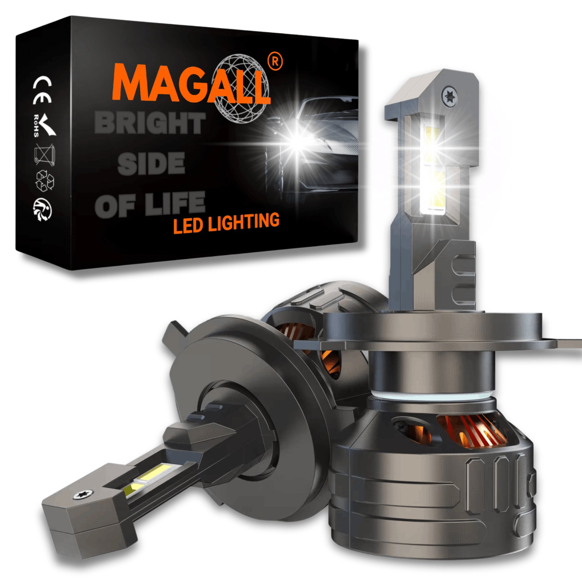 Žiarovky H4 Led Canbus Magall Kronos 36000LM 160W Veľmi Silné Biele Svetlo