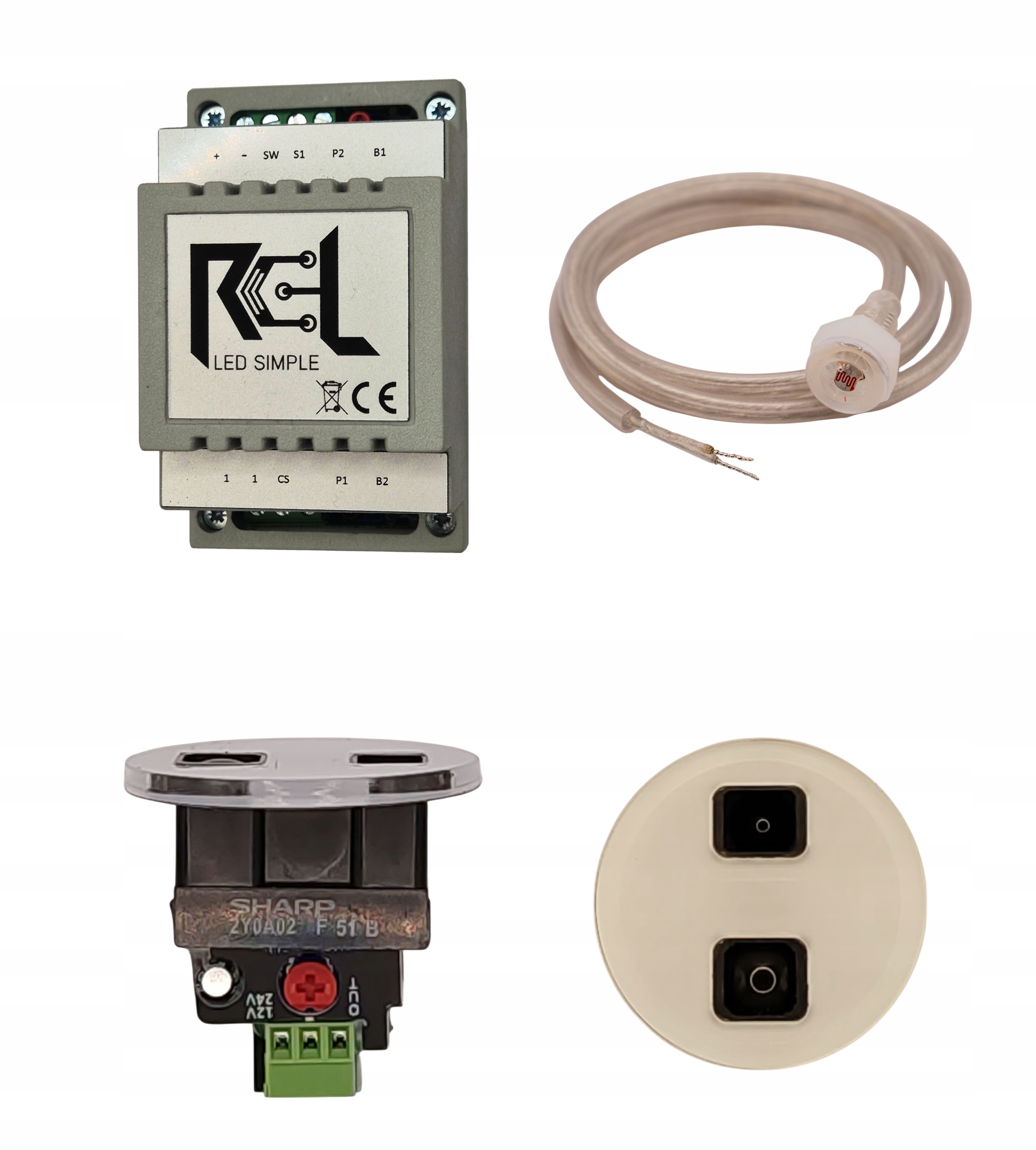 Schodiskový regulátor Rcl-led Simple 200W 12/24V, laserový senzor GP_1_SMALL