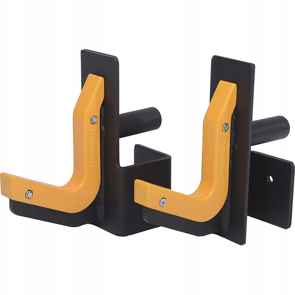 Uchwyty pod sztangę Powertec Premium J-Hooks montaż do klatki