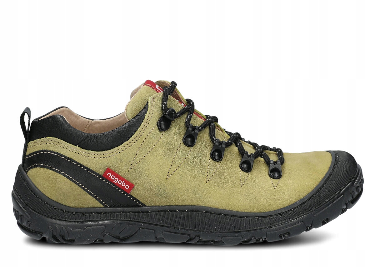 NAGABA 241 ZIELONY - WYGODNE, SKÓRZANE PÓŁBUTY TREKKINGOWE DAMSKIE Oryginalne opakowanie producenta pudełko