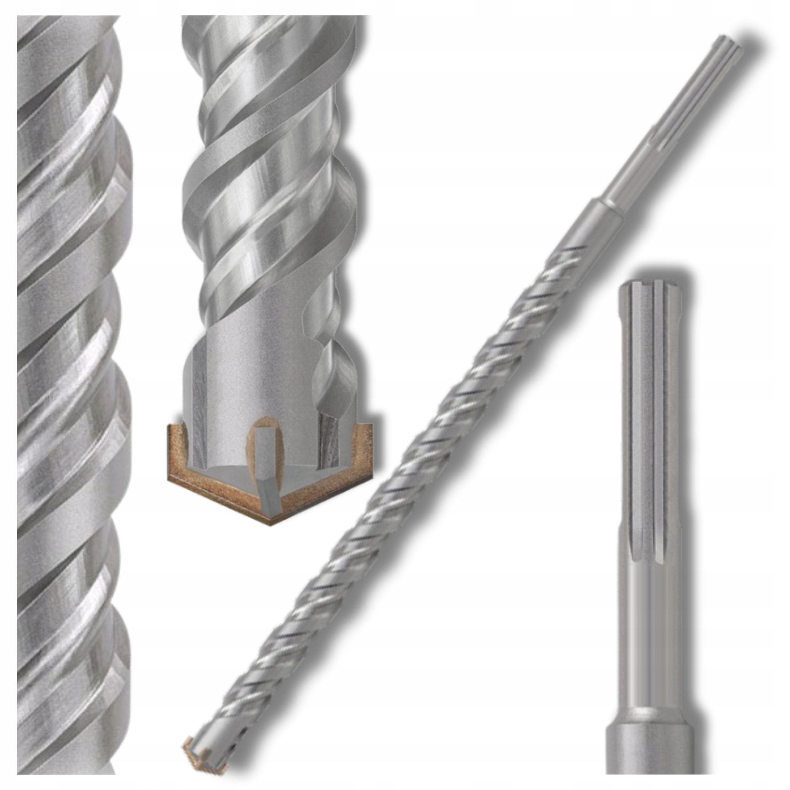 Vrták Do Betonu Křížového Kamene Fi 26 mm Vidiový Sds-max 26x740 mm