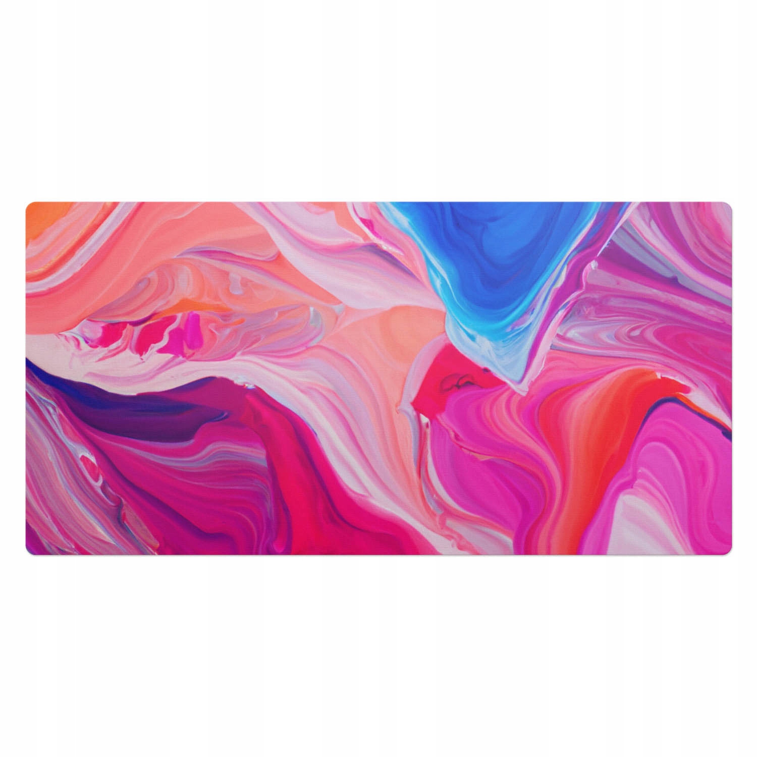 Ochranná podložka pro domácí kancelář Barevné abstraktní formy 100 x 50 cm