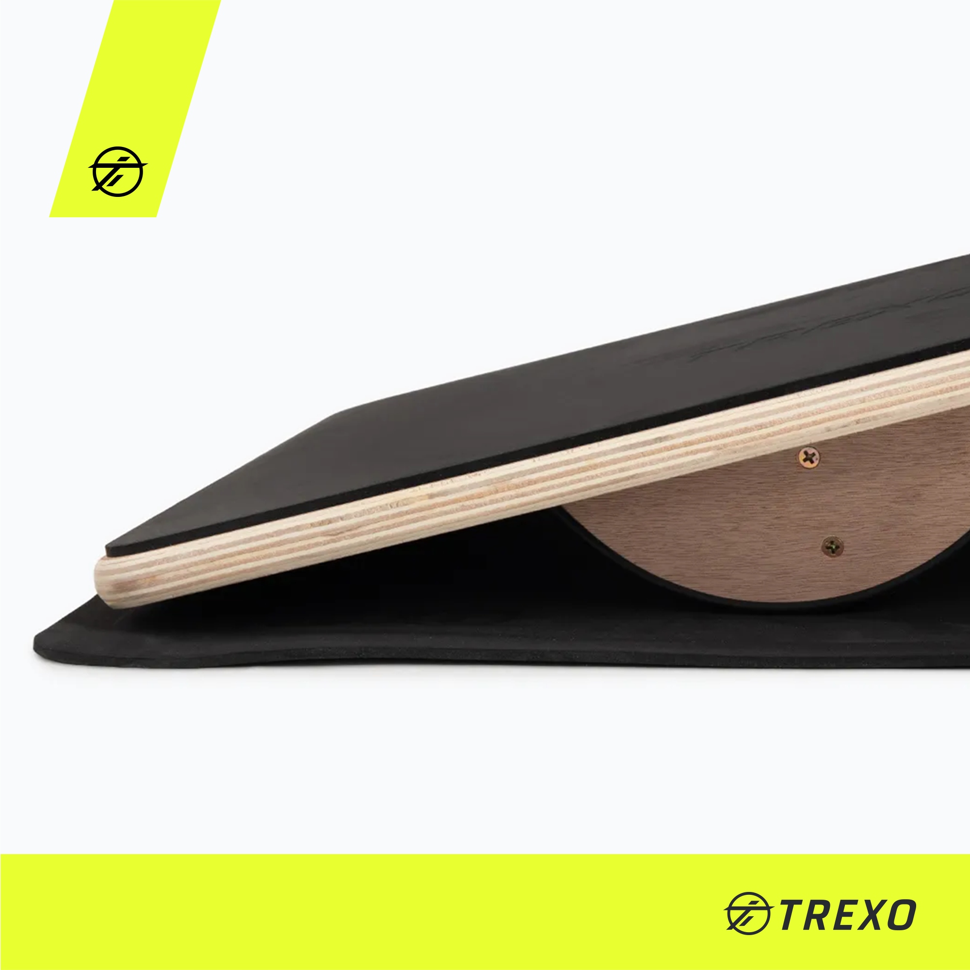 Deska do balansowania + mata TREXO PP01 czarny 50x36x8cm Antypoślizgowa Model PP01