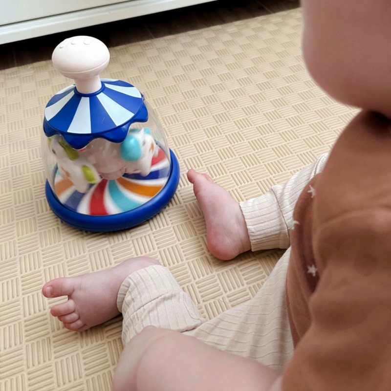 ZABAWKA DLA DZIECI BĄCZEK KARUZELKA KONIKI KRĘCIOŁEK ZABAWKA DLA DZIECI Marka Woopie