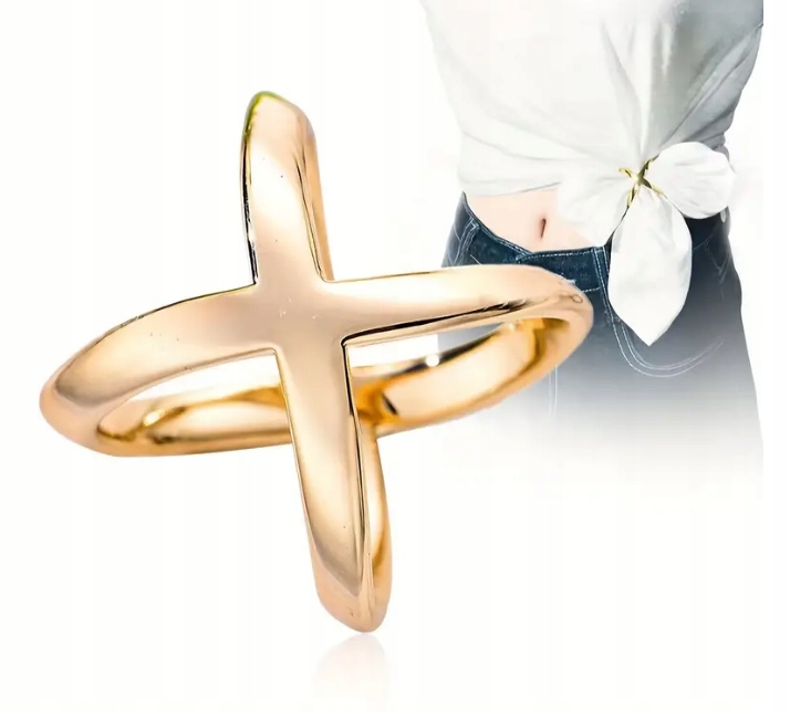 BROSZKA KLAMRA DO APASZKI KLIPS DO CHUSTY OZODBA DO SZALIKA uchwyt ZŁOTE Marka bez marki