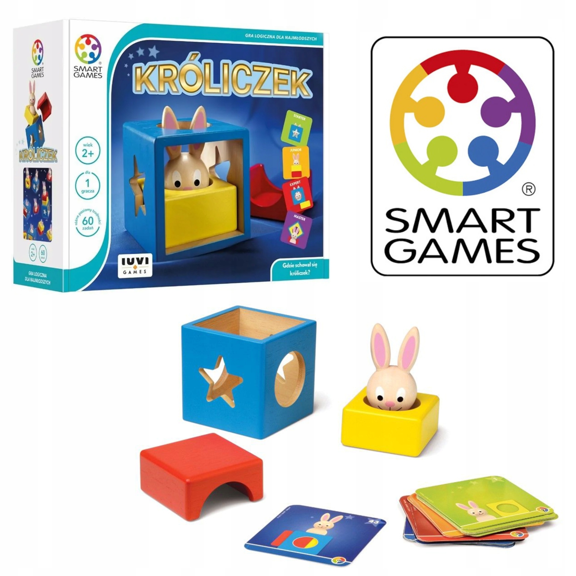 IUVI SMART GAMES KRÓLICZEK PL GRA LOGICZNA PLANSZOWA EDUKACYJNA DLA DZIECI