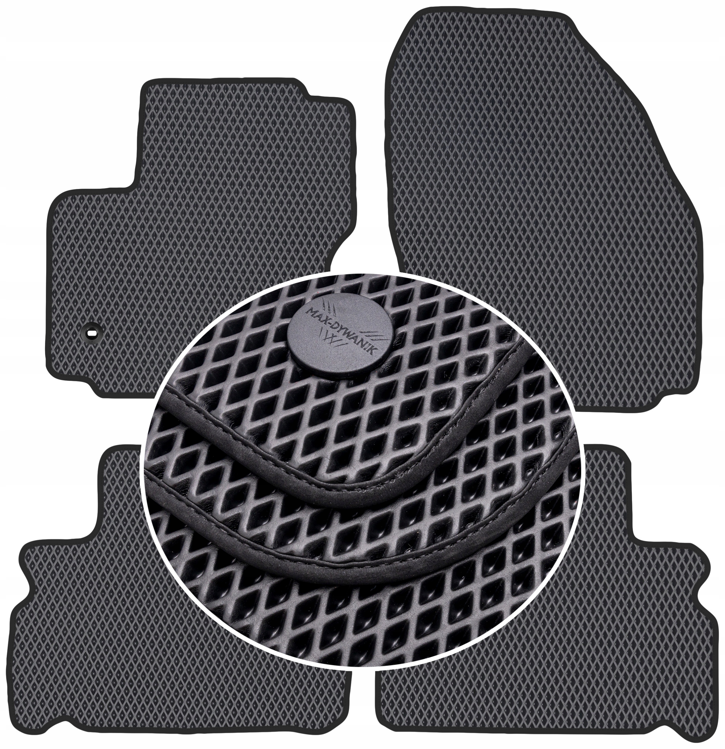 Ford S-Max I 2010-2015 Koberce Eternity Čierne