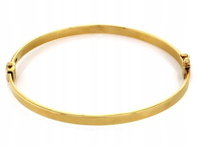 Náramek zlatý, tuhý, hladký BR_4388