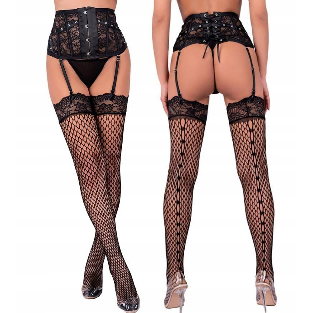 Krásný korzetový pás na punčochy Jelly LivCo Corsetti S/m