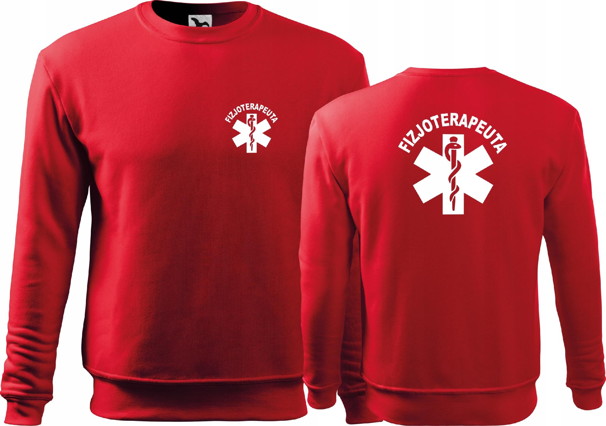

Medyczna bluza męska nadruk Fizjoterapeuta 3XL