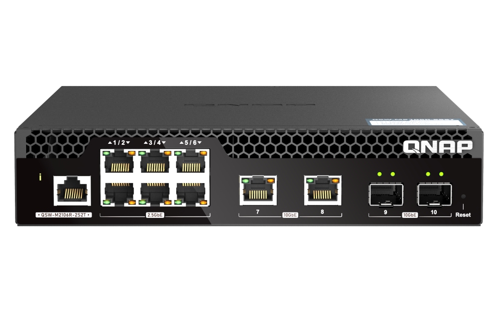 Qnap riadený PoE++ switch QSW-M2106PR-2S2T…