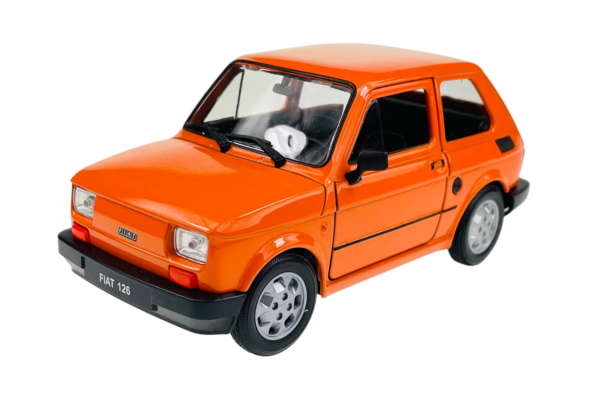 Welly Fiat 126p Oranžová 1:21 Nový Model Kov