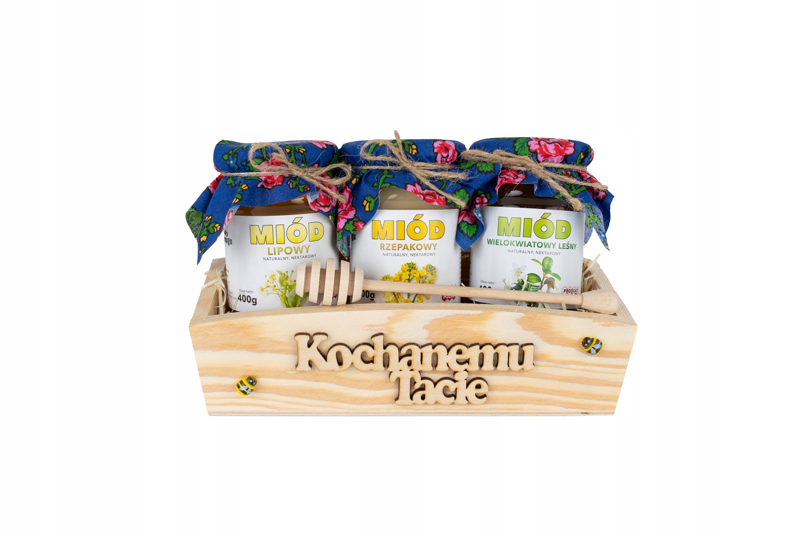 Levně Diň otců – sada 3 medů jako dárek pro tatínka – 3 různé medy nápis