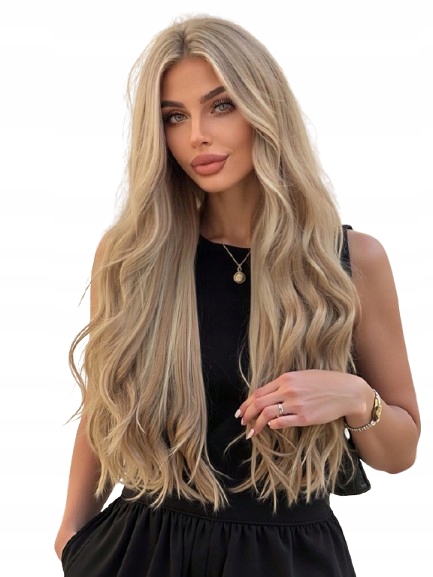 Shein Dámská Paruka Dlouhé Vlasy Blond Barva 1JF