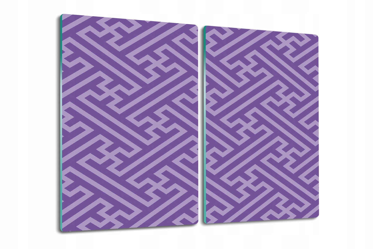 Kuchyňská skleněná deska na krájení S Potiskem 2x30x52 Abstraktní labyrint