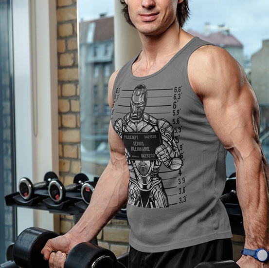 TANK TOP FILMOWE GENIUS BILLIONAIRE Marka inna