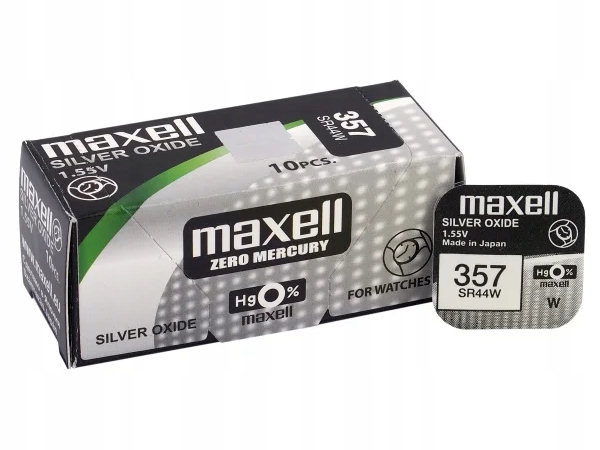 Bateria srebrowa Maxell 303 / SR44W / 303 / 357 / 1154 / AG13 (1szt.)
