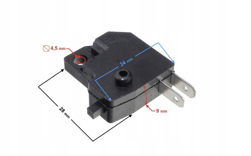 Czujnik stopu hamulca przedniego prawy Barton Fighter 2 Junak 901 Router Numer katalogowy części CZSHPMRFI2DAF000