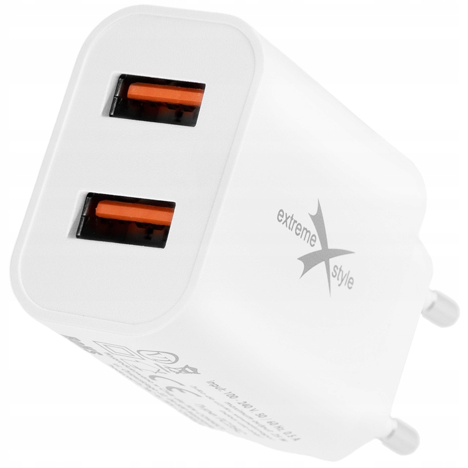 

Ładowarka Sieciowa 2 X Usb – Szybka – QC3.0 – 18W