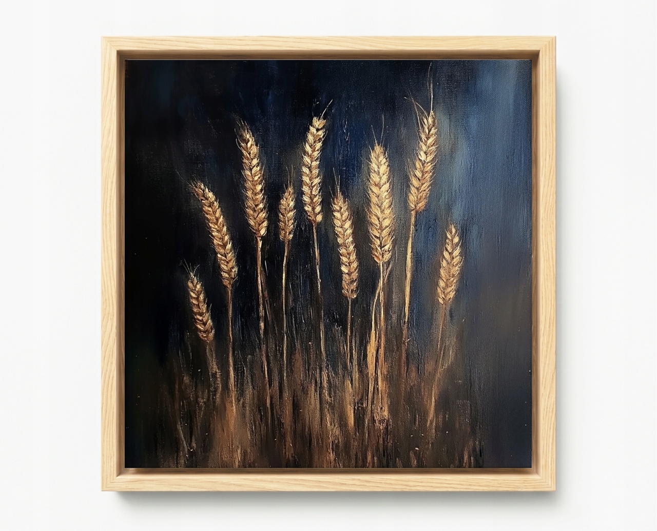 Obraz Rám American Box Olej Príroda Vegetácia Obec Pole Obilie Klasy 60x60