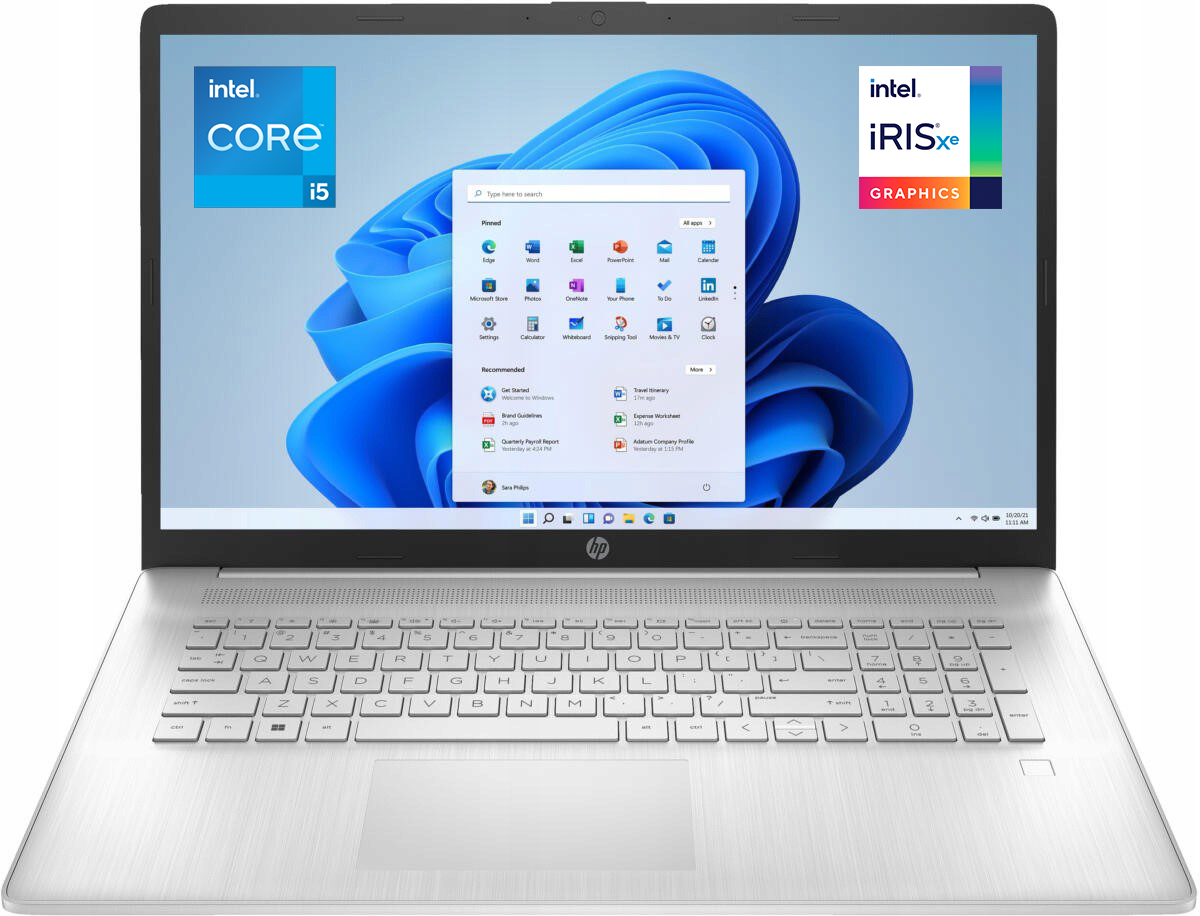 Laptop Dla Dzieci HP 17" I5-1235U 16GB 512GB SSD FHD IPS W11 NATURAL SILVER