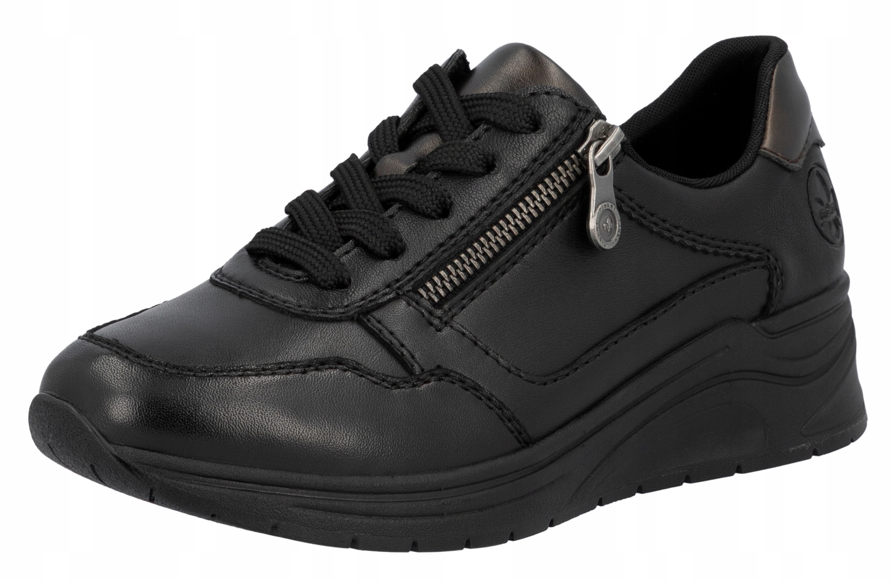 Rieker N9501-01 vel.36 černé polobotky sportovní tenisky Soft