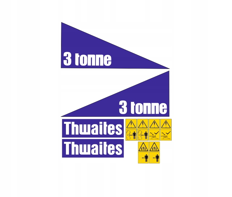Samolepky samolepka Thwaites 3 Tonne