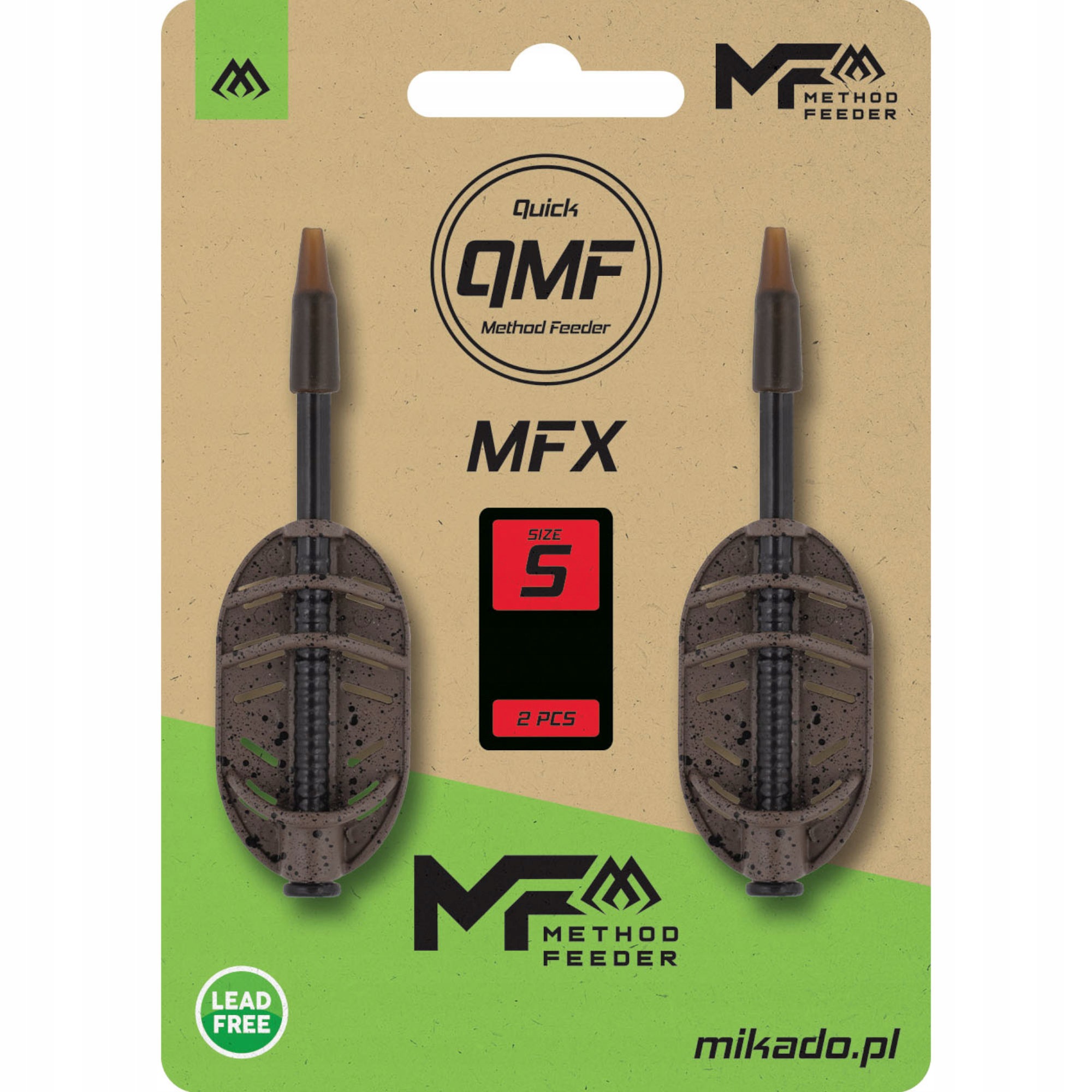 Podajniki Mikado Method Feeder Mfx Q M F S 20g 2szt
