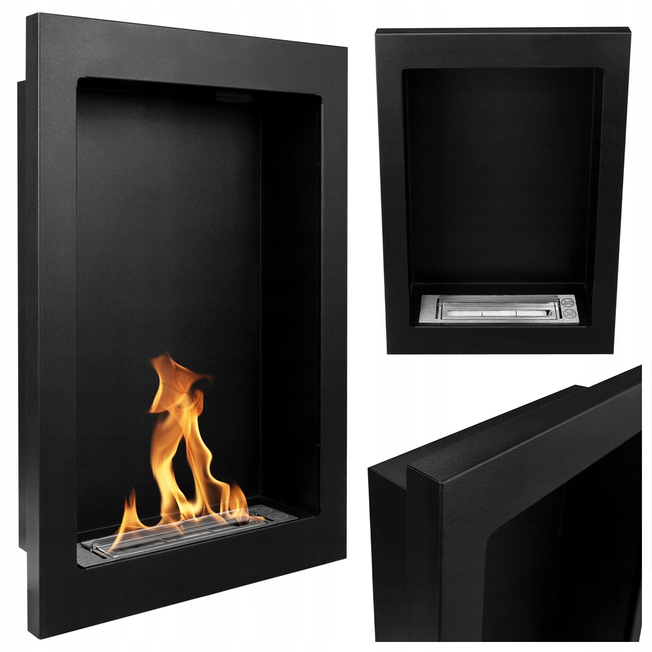 Biokrb Závěsný Vertikální Černý Strukturovaný Mat Na Biopalivo