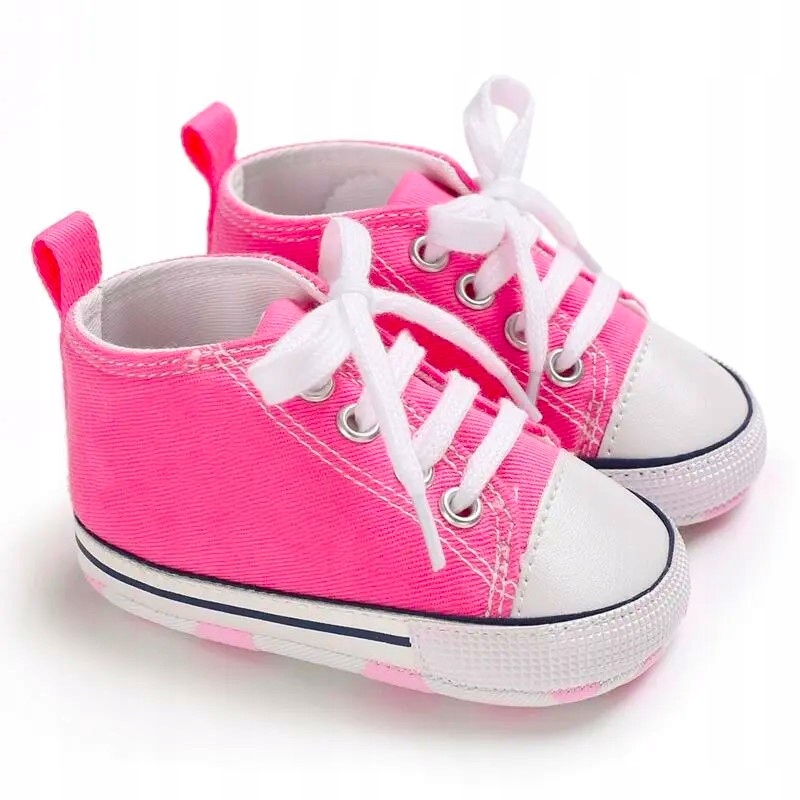 Różowe trampeczki 12-18 niechodki buciki buty