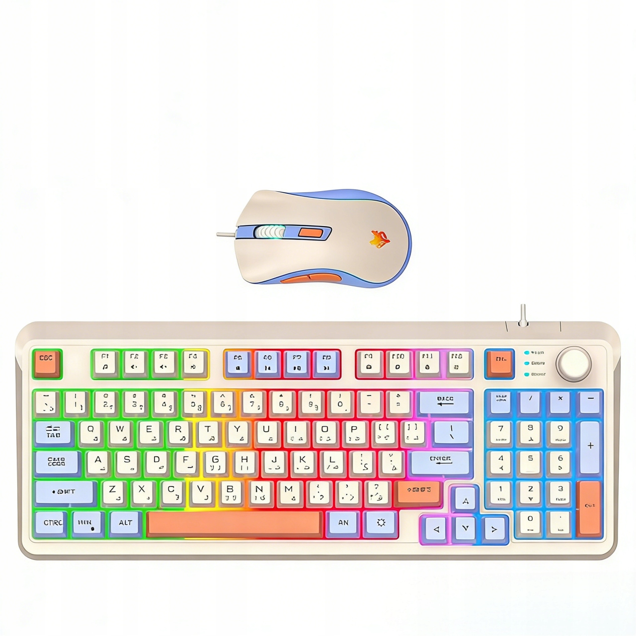 Sada drátové klávesnice a myši pro hráče i do kanceláře