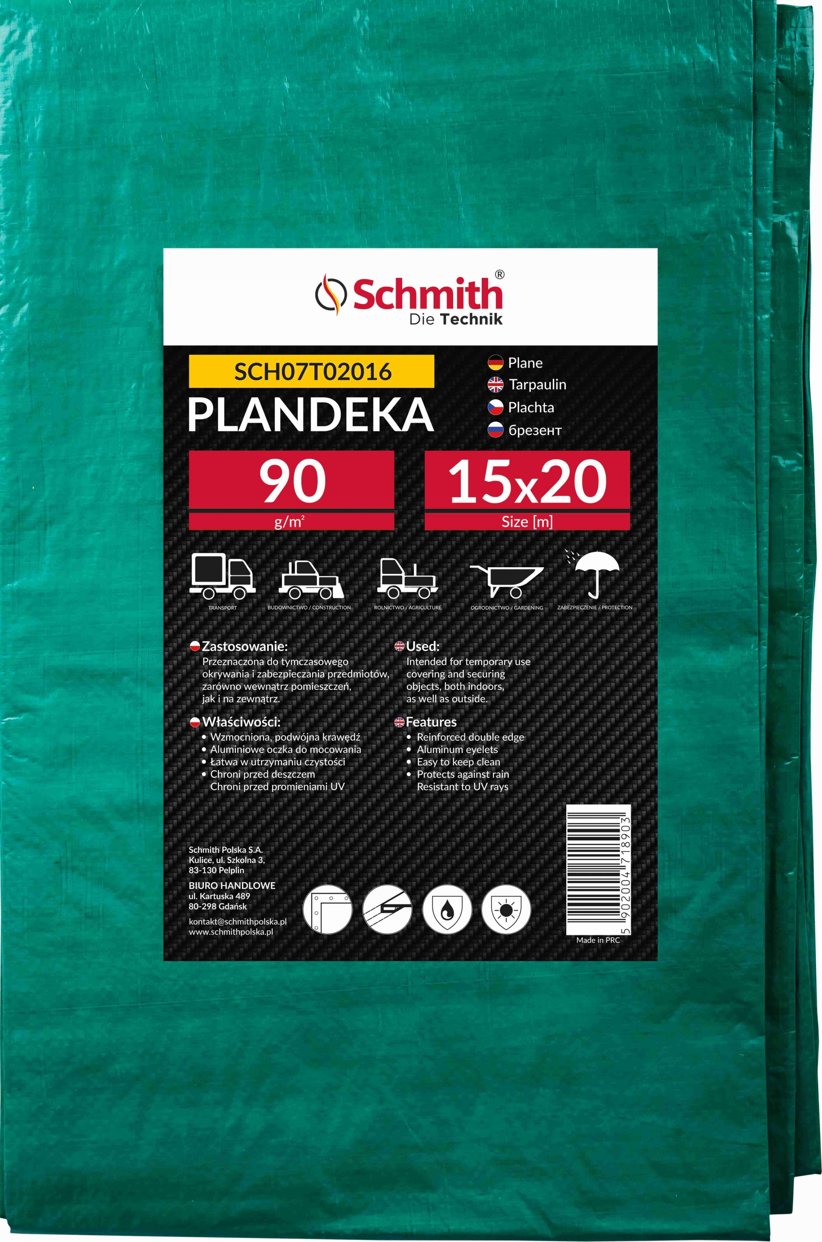 Plachta 90 g 15x20 m