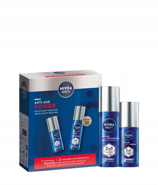 Sada pro péči o obličej Nivea Men Set Sérum & hydratační krém