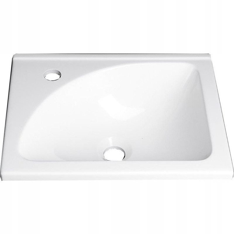 Aqualine Kompozitné nábytkové umývadlo 40x32 cm biele LM408