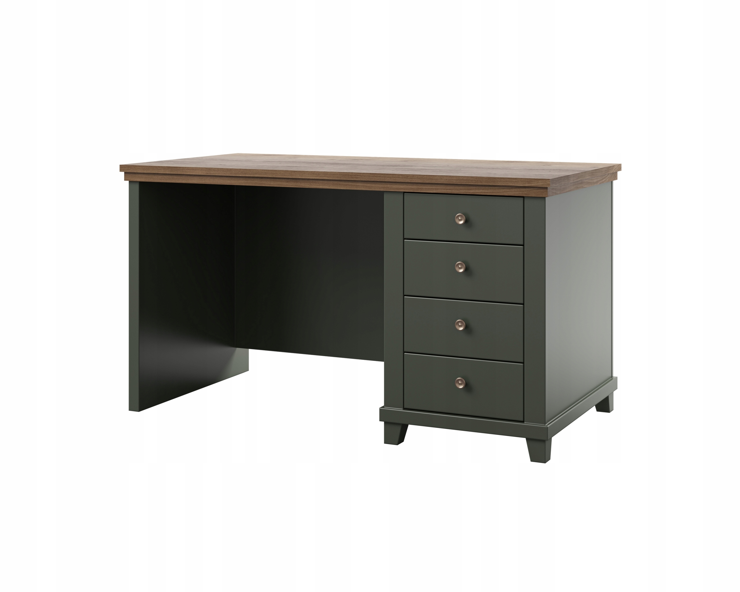 Psací stůl Evoletta 140x70 cm do pokoje kanceláře pod Počítač Odstíny zelené