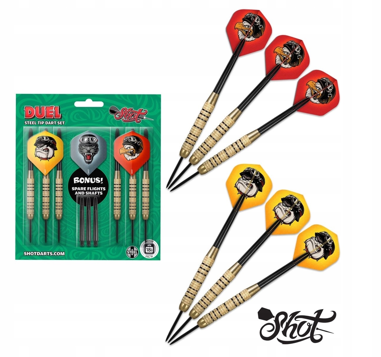 RZUTKI LOTKI SHOT DUEL 18 GRAM STEELTIP OSTRE RZUTKI GTOT METALOWY